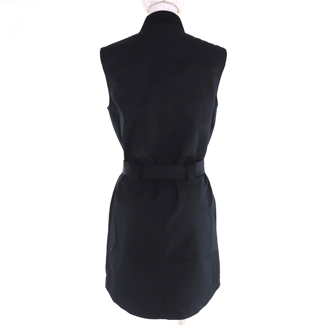 Pristine HERMES Serie Button Equestre Deal Zip-Up Sleeveless Dress 34 5E0552DQ