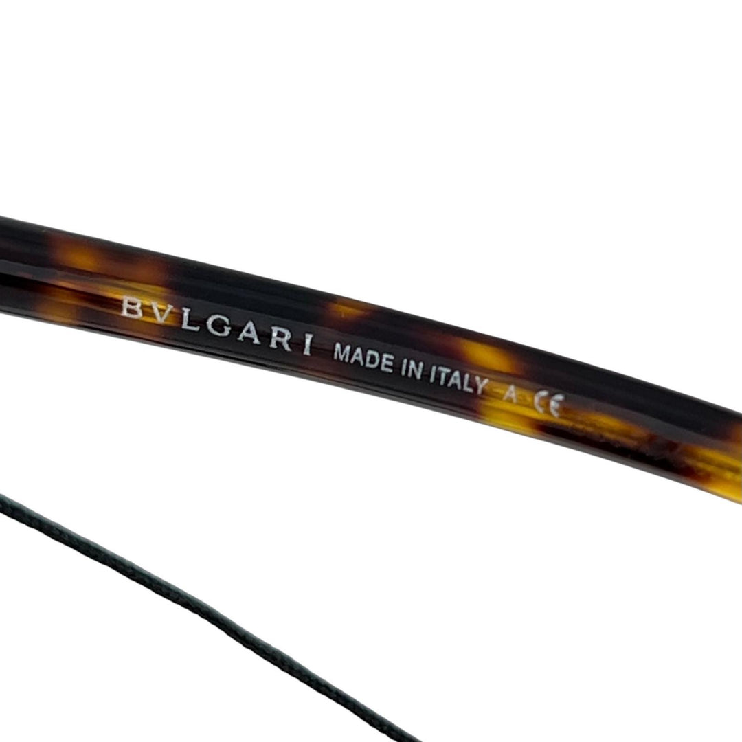 Excellent BVLGARI sunglasses Gradation Gold brown mens 6135