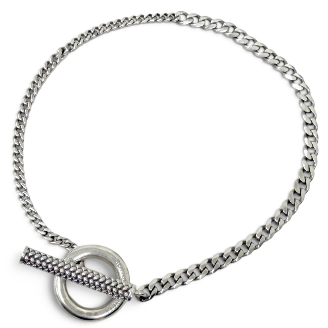 Great BOTTEGAVENETA bracelet Chain Silver SV925 mens 732337