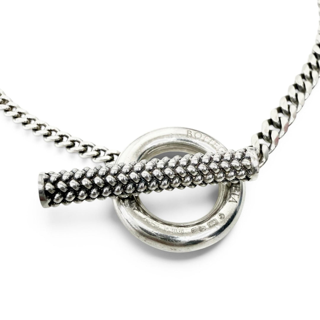 Great BOTTEGAVENETA bracelet Chain Silver SV925 mens 732337
