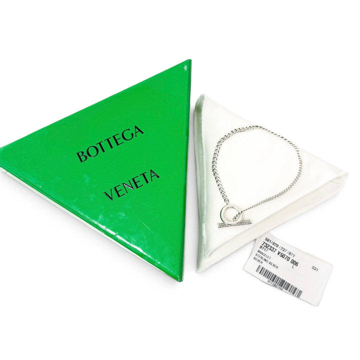 Great BOTTEGAVENETA bracelet Chain Silver SV925 mens 732337