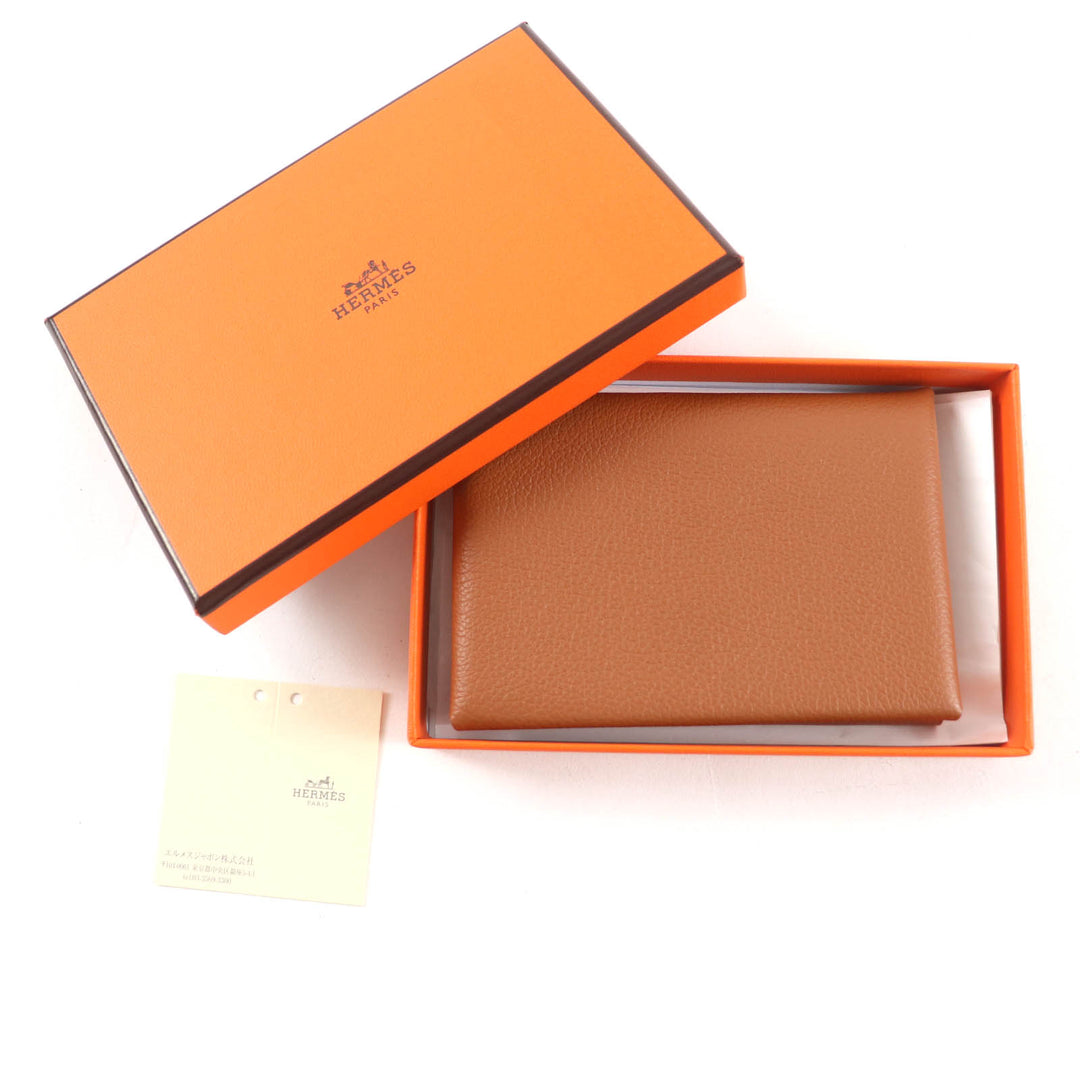 新品 HERMES コインケース カルヴィ デュオ エバーカラー レザー レディース