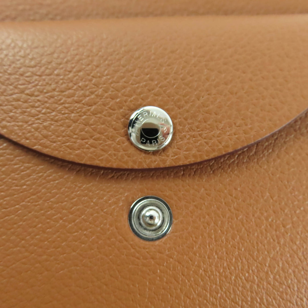 新品 HERMES コインケース カルヴィ デュオ エバーカラー レザー レディース