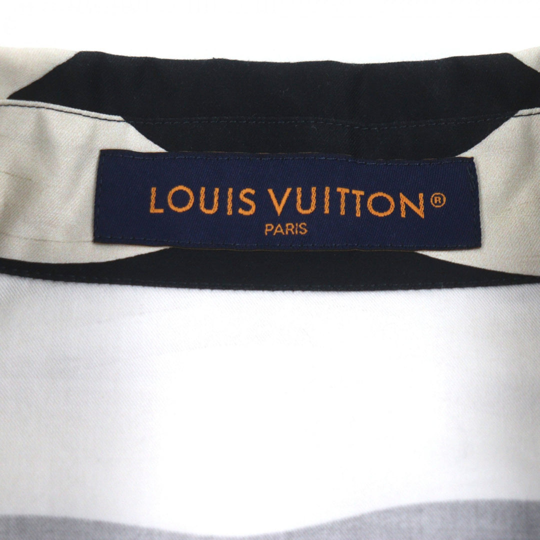 Pristine LOUIS VUITTON Short sleeve shirt blue cotton mens 1AFQYH