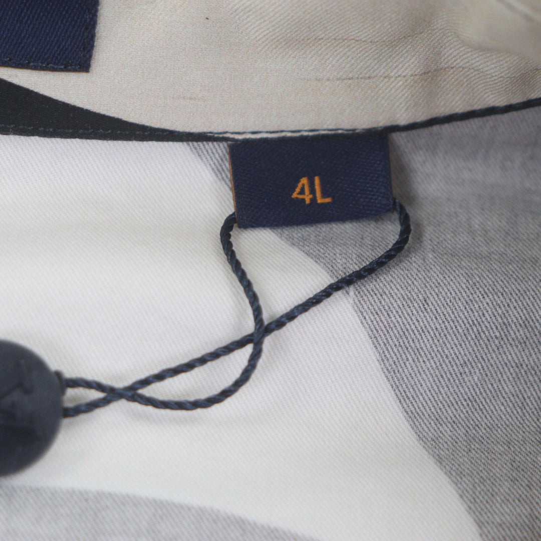 Pristine LOUIS VUITTON Short sleeve shirt blue cotton mens 1AFQYH