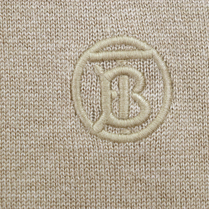 Excellent BURBERRY sweater beige cashmere mens M 8048429