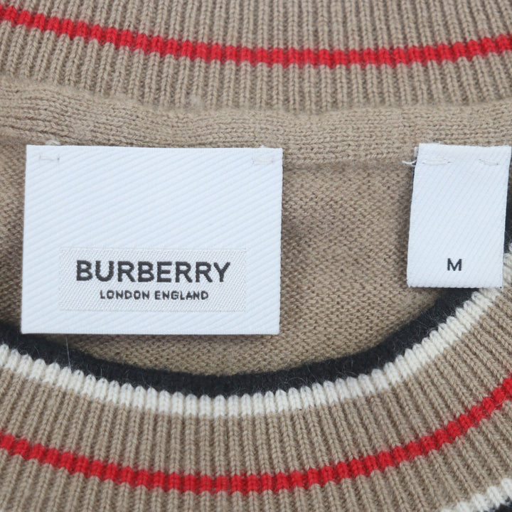 Excellent BURBERRY sweater beige cashmere mens M 8048429