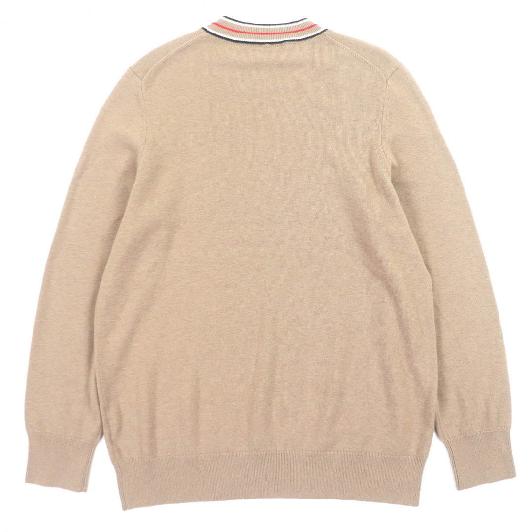 Excellent BURBERRY sweater beige cashmere mens M 8048429