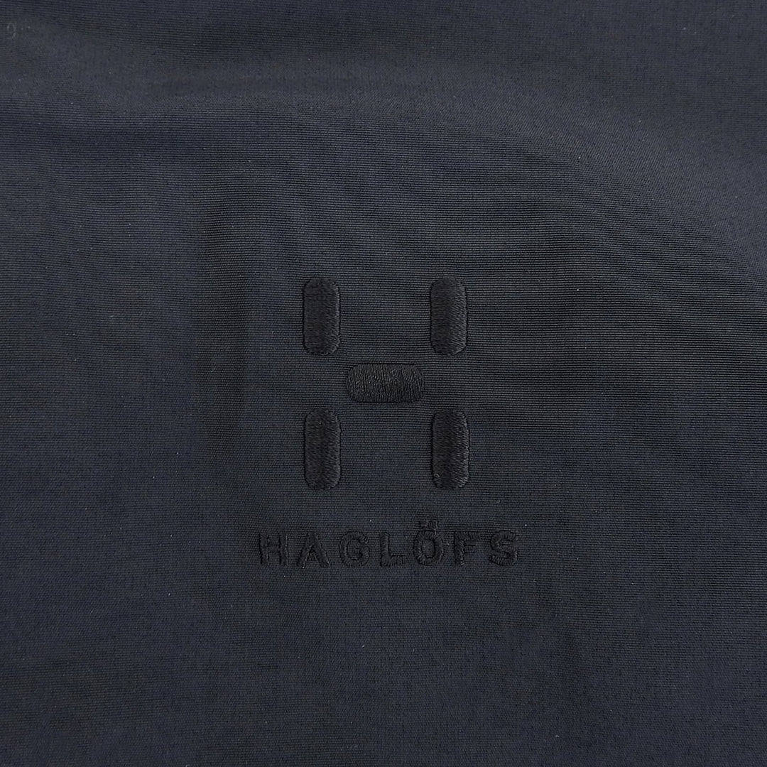 Great HAGLOFS mountain hoodie SELJA JACKET MEN black Nylon mens S