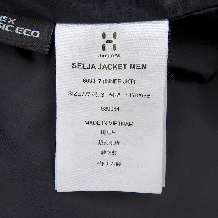 Great HAGLOFS mountain hoodie SELJA JACKET MEN black Nylon mens S