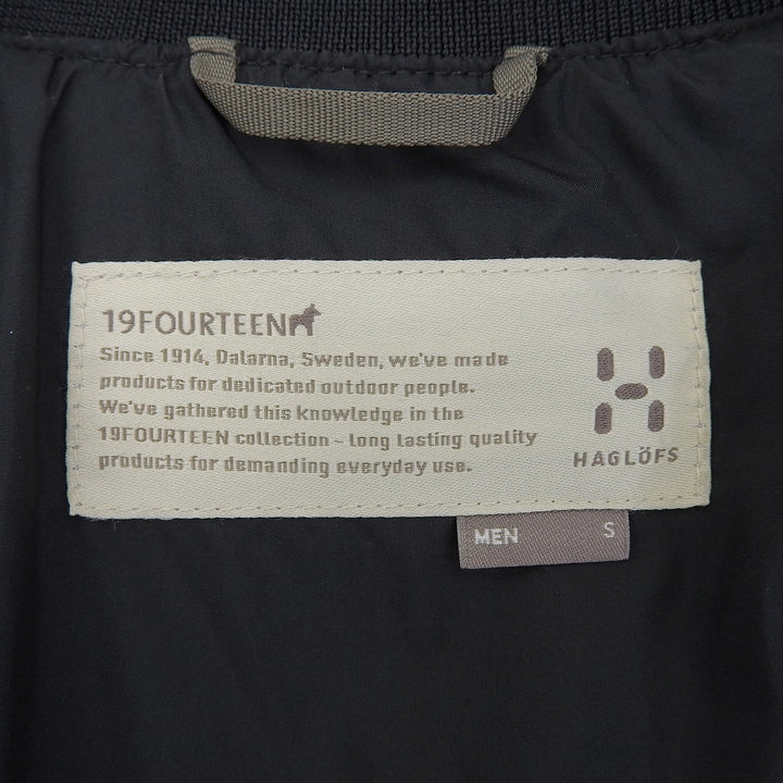 Great HAGLOFS mountain hoodie SELJA JACKET MEN black Nylon mens S