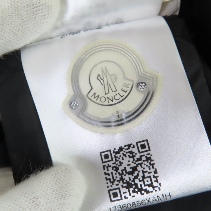 非常に良い MONCLER ダウンコート OROPHIN レザーロゴパッチ フード付き カーキ レディース 1