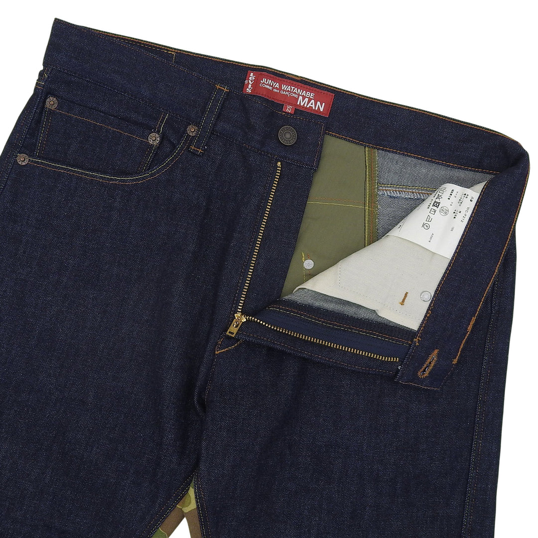 Excellent JUNYA WATANABE MAN COMME des GARCONS Levis Denim pants XS WC-P212-051