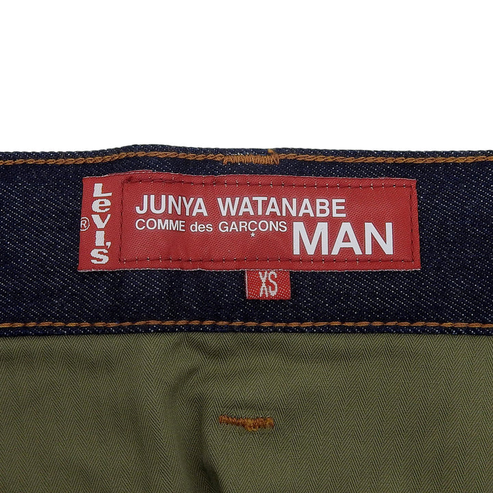 Excellent JUNYA WATANABE MAN COMME des GARCONS Levis Denim pants XS WC-P212-051