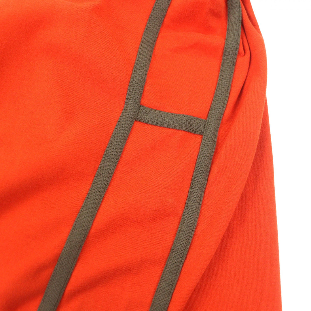 Excellent HERMES Short sleeve polo shirt Serie Button Side H Logo Orange