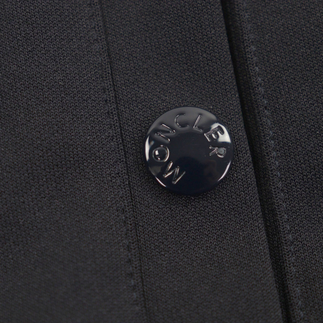 Excellent MONCLER Track jacket MAGLIA APERTA CON ZIP black polyester mens XS