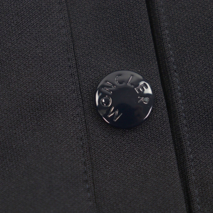 Excellent MONCLER Track jacket MAGLIA APERTA CON ZIP black polyester mens XS