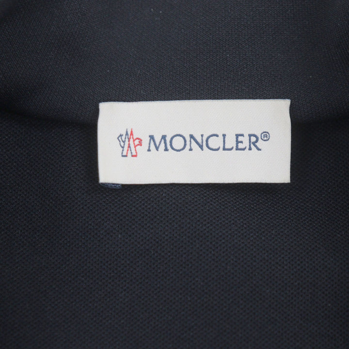 Excellent MONCLER Track jacket MAGLIA APERTA CON ZIP black polyester mens XS