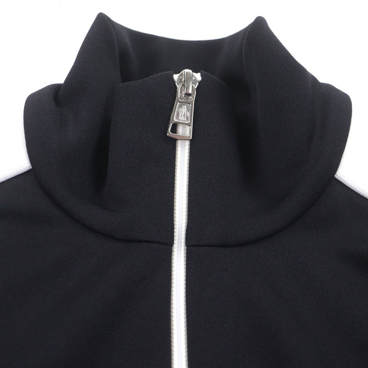 Excellent MONCLER Track jacket MAGLIA APERTA CON ZIP black polyester mens XS