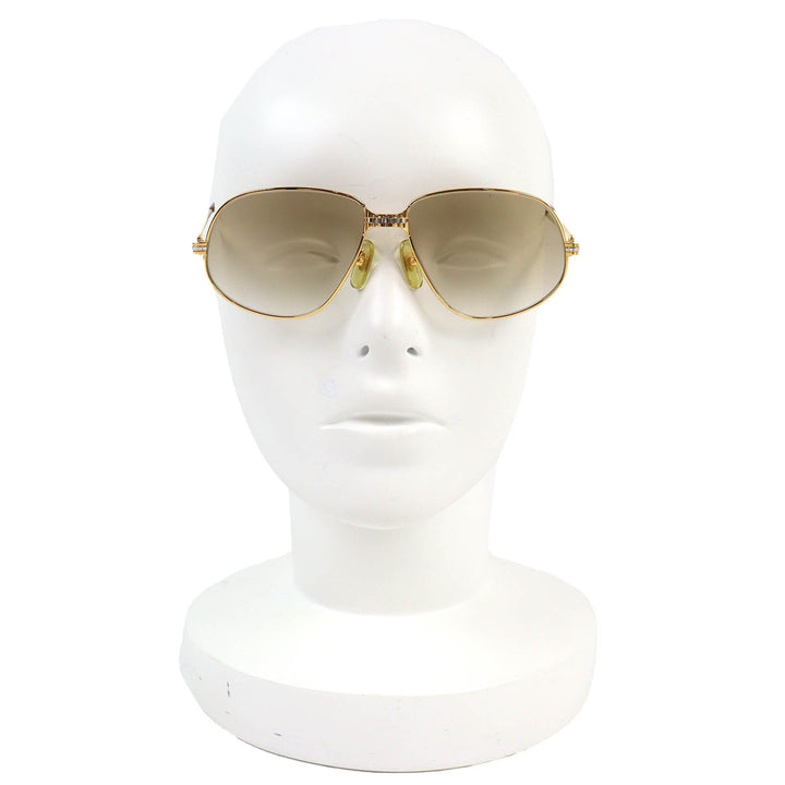 Great Cartier sunglasses PANTHERE teardrop gold mens