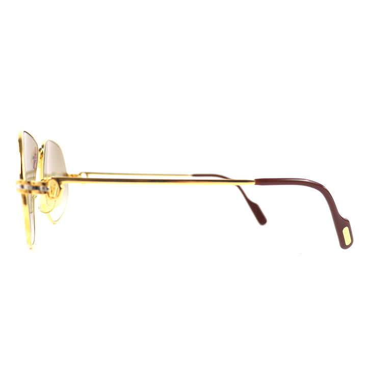 Great Cartier sunglasses PANTHERE teardrop gold mens