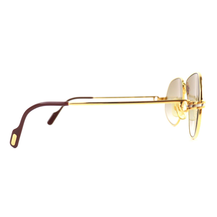 Great Cartier sunglasses PANTHERE teardrop gold mens