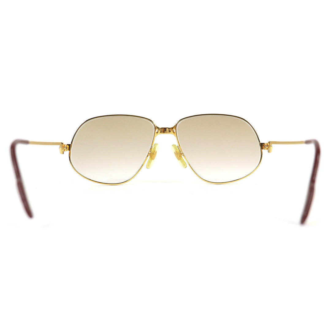 Great Cartier sunglasses PANTHERE teardrop gold mens