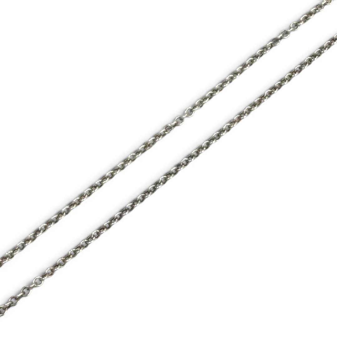 Great TIFFANY&Co. Necklace Mini Double Heart Tag Necklace combination AG925