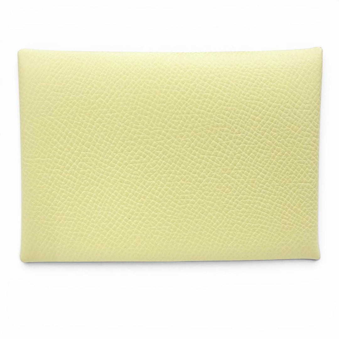 Pristine HERMES Coin case Calvi duo Epsom Leather Women