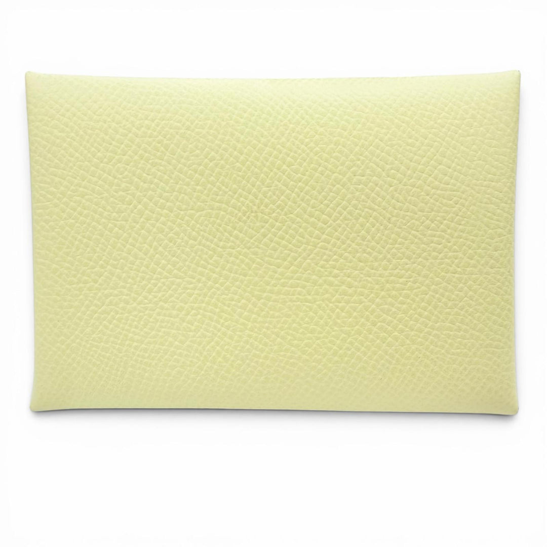 Pristine HERMES Coin case Calvi duo Epsom Leather Women