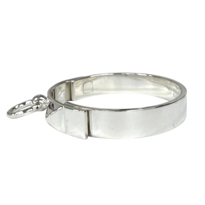 Great HERMES Bangle Collier de Chien Bracelet ST Silver AG925 Women