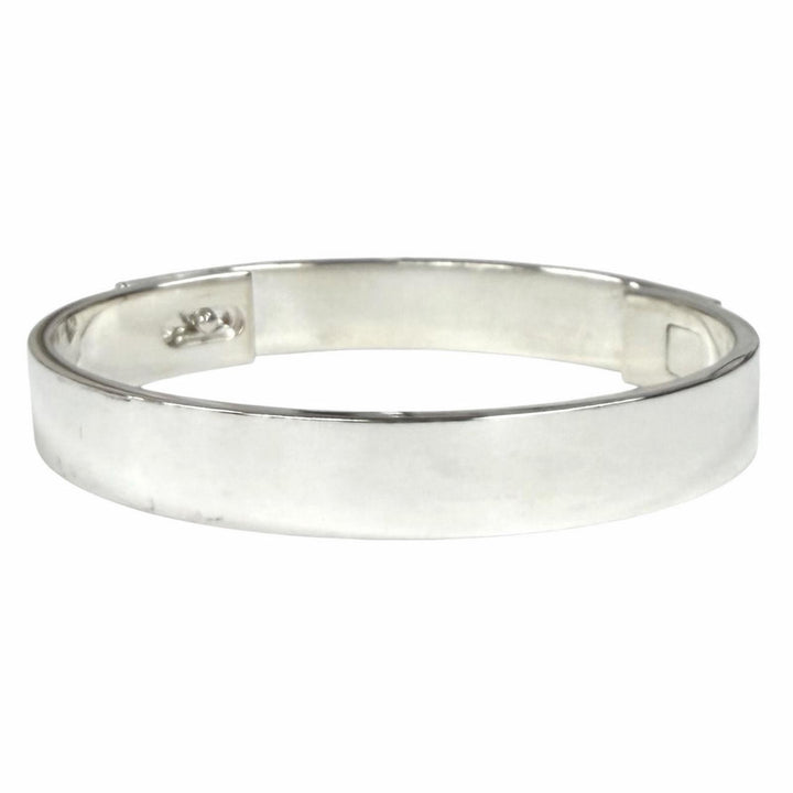 Great HERMES Bangle Collier de Chien Bracelet ST Silver AG925 Women