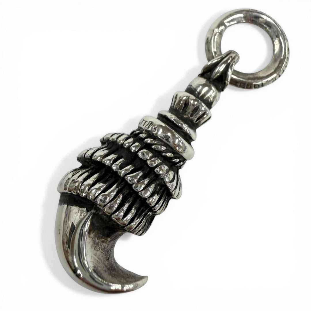 Excellent CHROME HEARTS Pendant top CROW Old Necklace Pendant Silver 925 mens