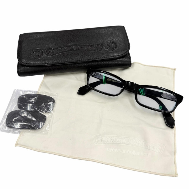 Very Good CHROME HEARTS sunglasses KEEPER 2 Rare black 925