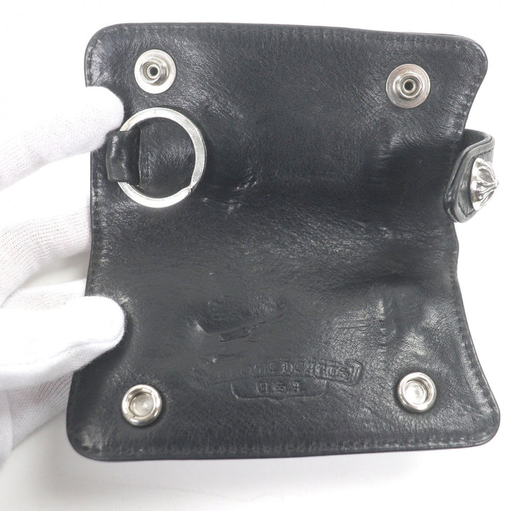 非常に良いクロムハーツキーホルダークロスボールボタン二つ折り財布
