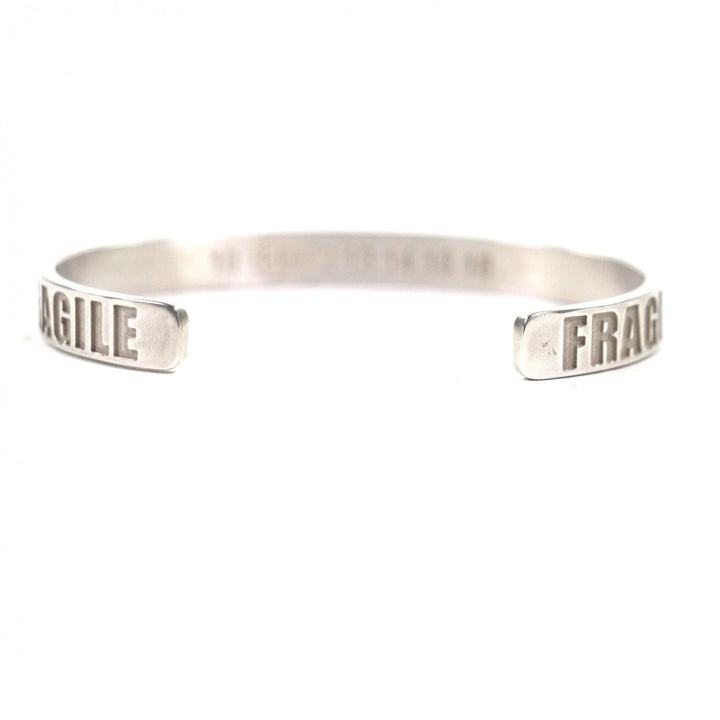 Great Maison Margiela 11 Bangle FRAGILE bracelet Silver 925 mens