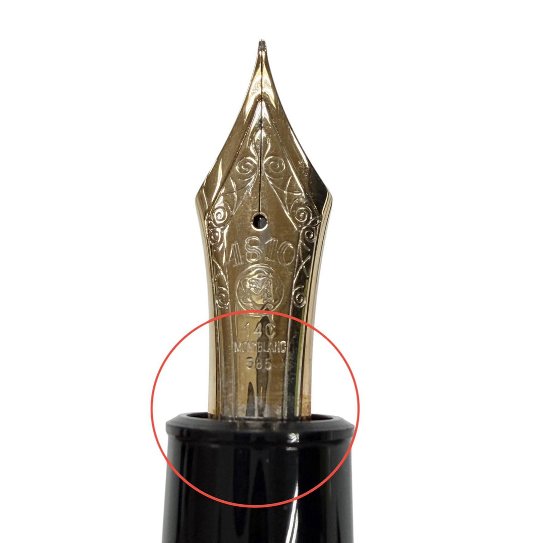 Very Good MONTBLANC fountain pen Meisterstück 149 70s White Star black 14K mens