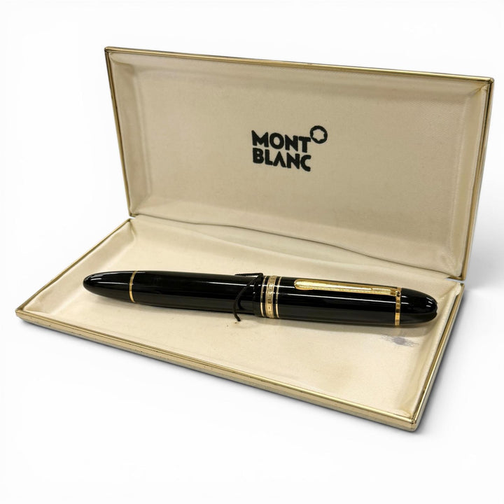Very Good MONTBLANC fountain pen Meisterstück 149 70s White Star black 14K mens