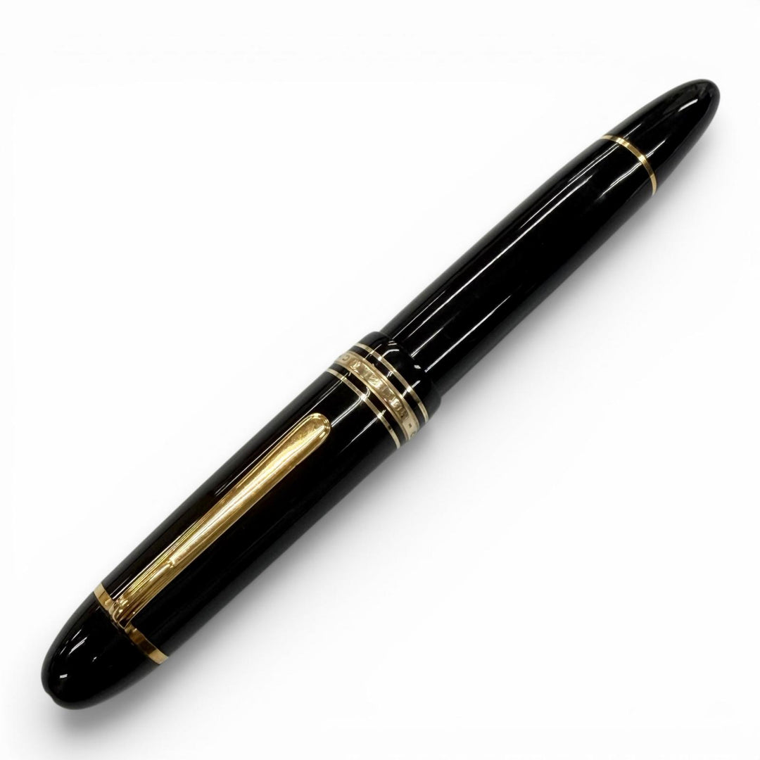 Very Good MONTBLANC fountain pen Meisterstück 149 70s White Star black 14K mens