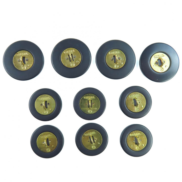 Great CHANEL Other accessories COCO Mark Buttons black Women