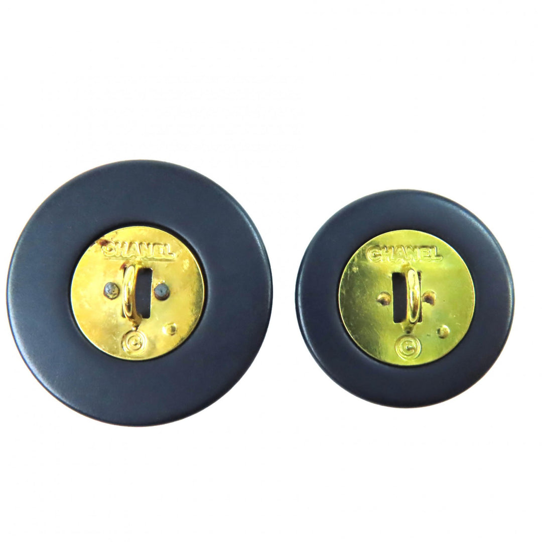 Great CHANEL Other accessories COCO Mark Buttons black Women