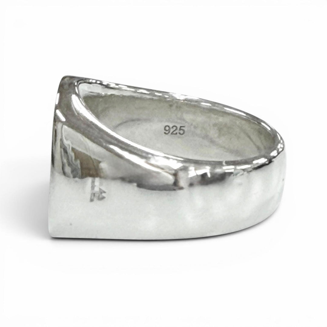 Great TOM WOOD Ring ring Signet Cushion Silver 925 mens 54