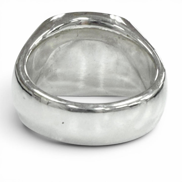 Great TOM WOOD Ring ring Signet Cushion Silver 925 mens 54