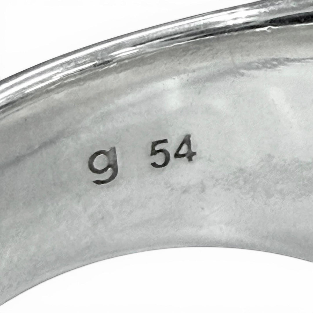 Great TOM WOOD Ring ring Signet Cushion Silver 925 mens 54