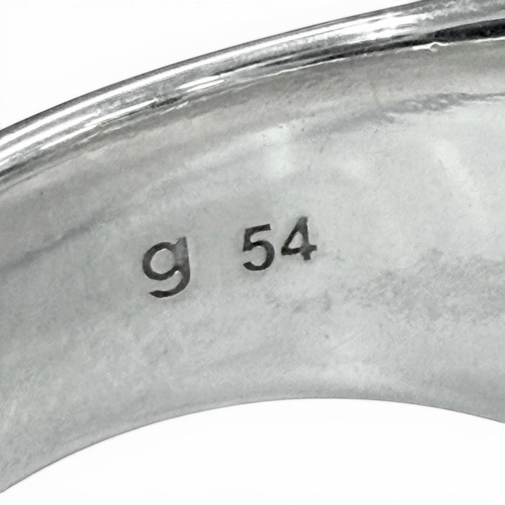 Great TOM WOOD Ring ring Signet Cushion Silver 925 mens 54