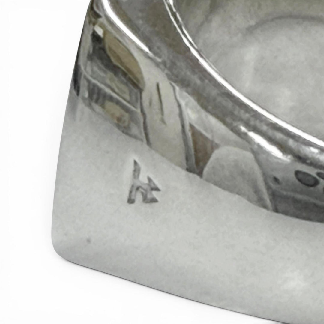 Great TOM WOOD Ring ring Signet Cushion Silver 925 mens 54