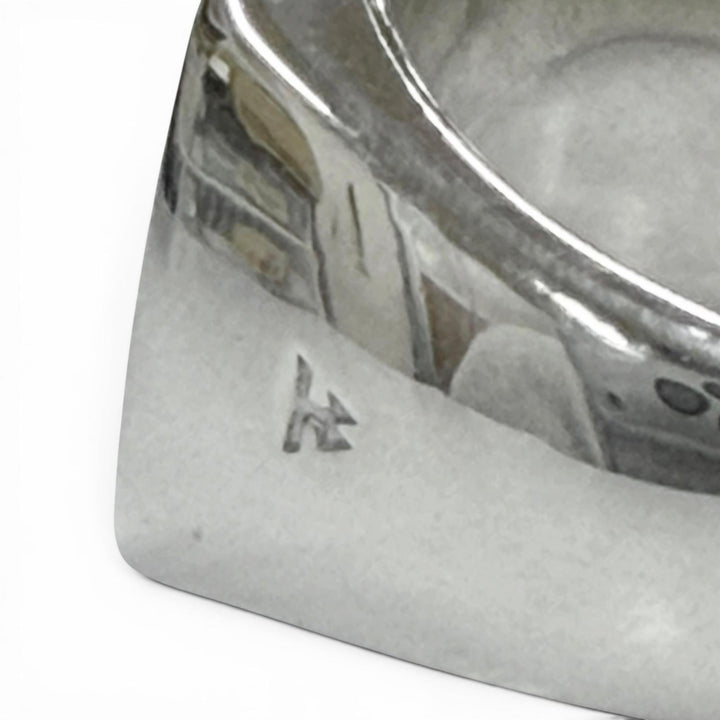 Great TOM WOOD Ring ring Signet Cushion Silver 925 mens 54