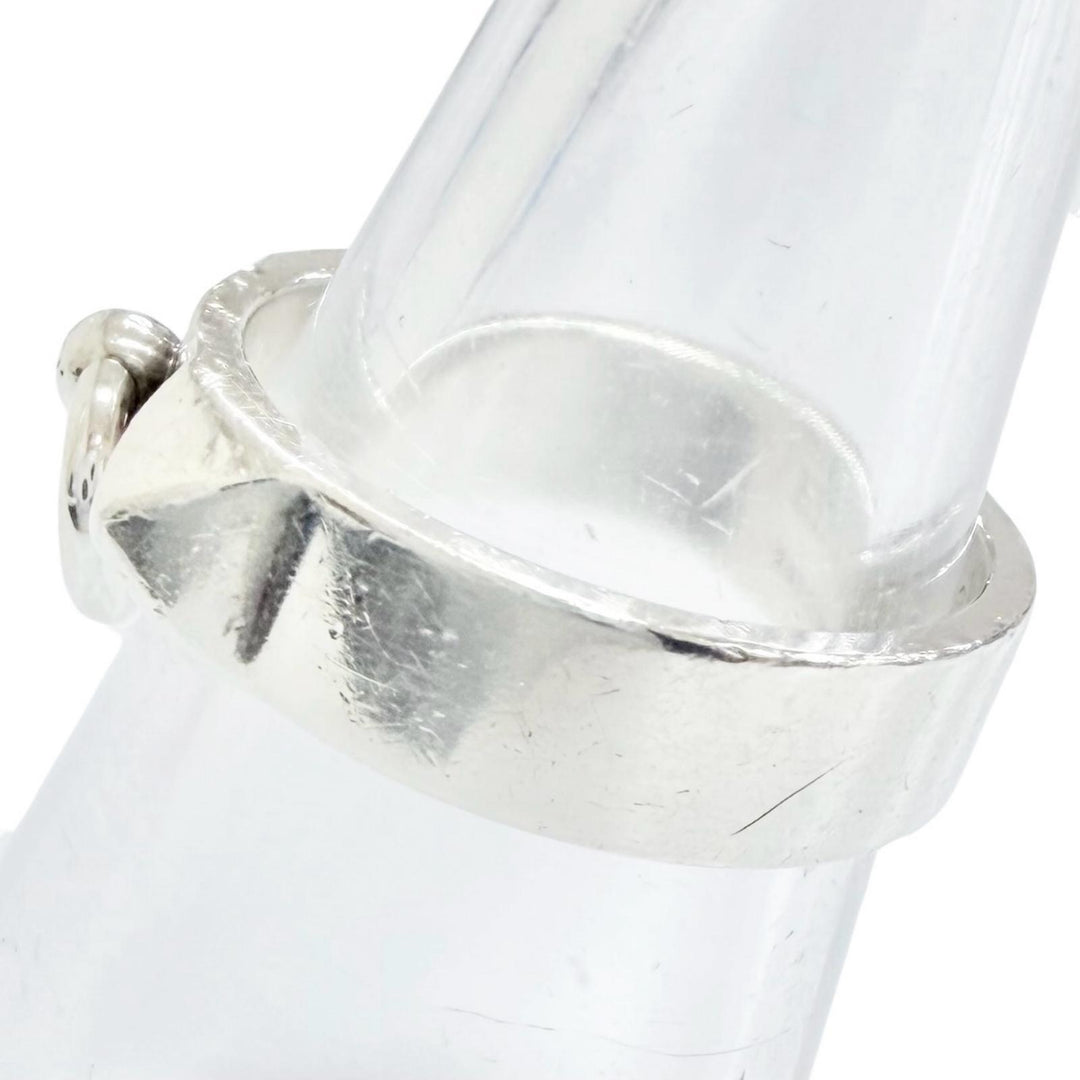 Great HERMES Ring ring corried cyan ring Silver AG925 Women