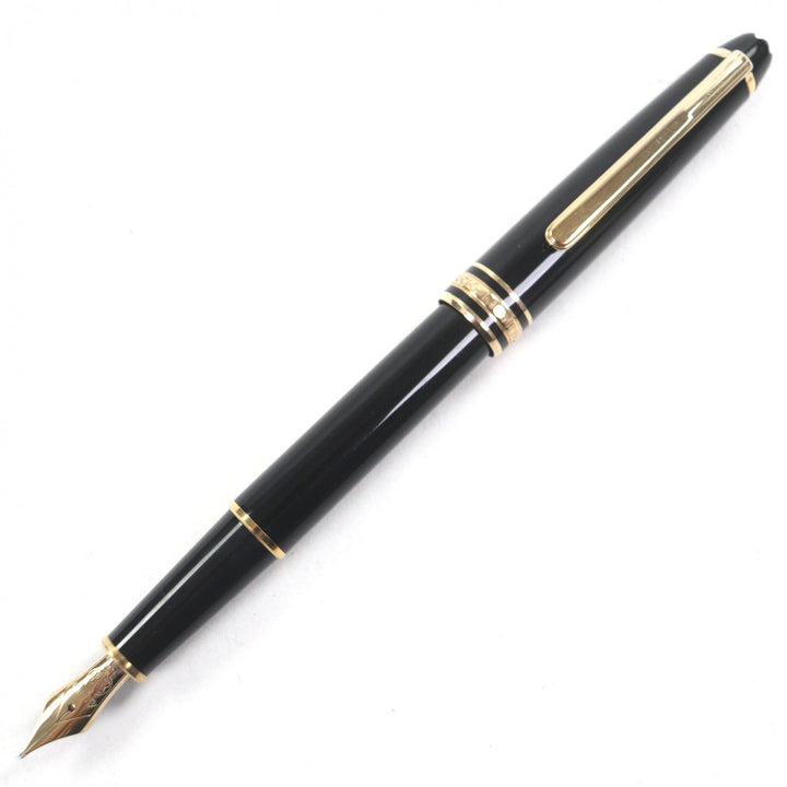 Very Good MONTBLANC fountain pen Meisterstück Classic white star black 14K mens