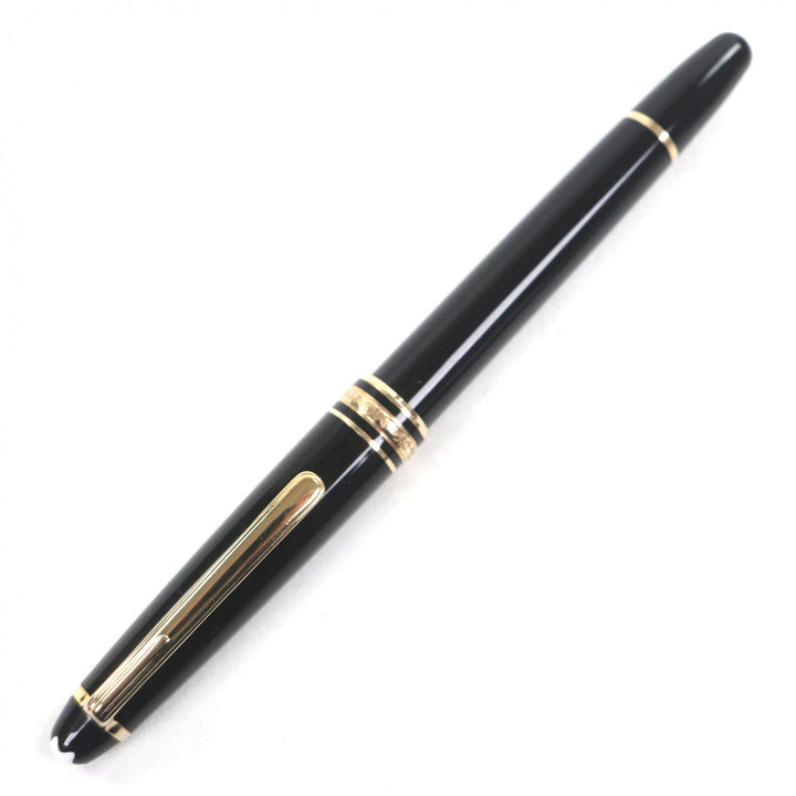 Very Good MONTBLANC fountain pen Meisterstück Classic white star black 14K mens